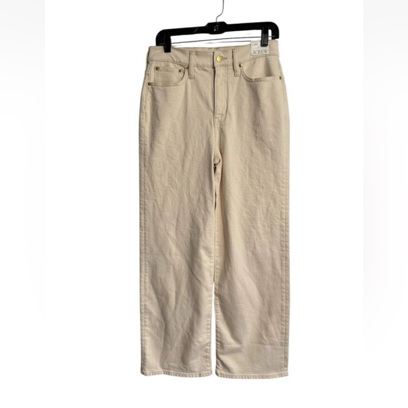 J Crew Slim Wide-Leg Jean in Ecru Wash High Rise 28T - Picture 3 of 16
